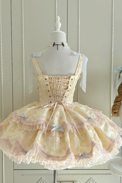 [pre-order] Candy Color Dreamy Doll Lolita Dress + Hair Accessories