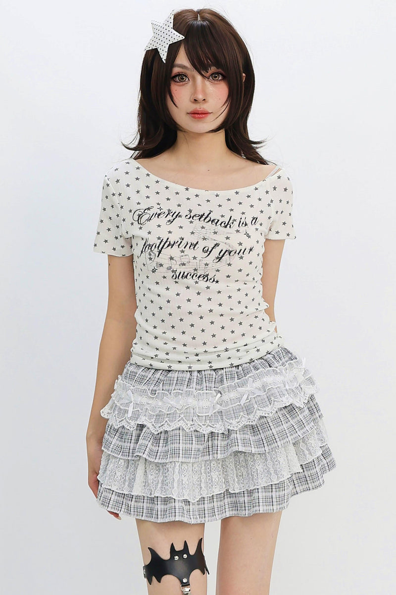 Retro Star Y2k Fit Top