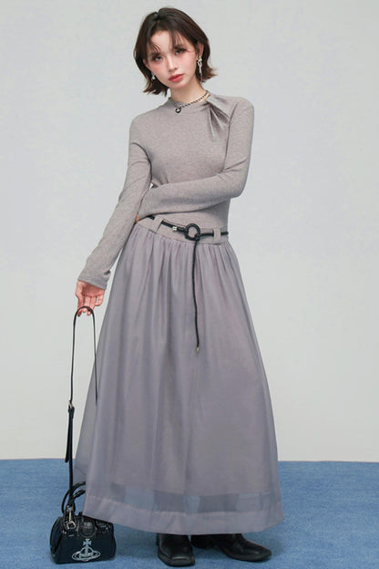 Misty Mode Tulle Long Dress