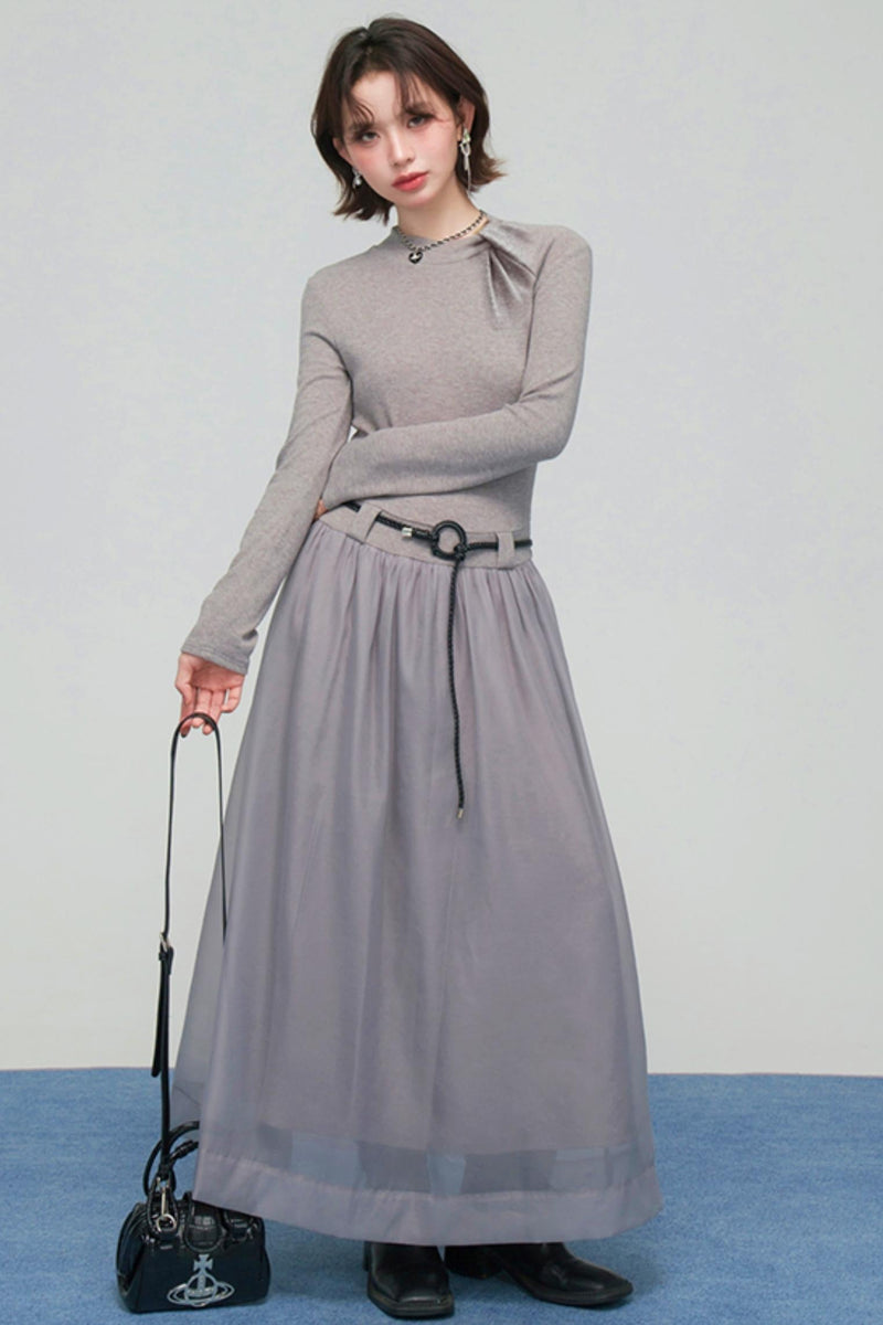 Misty Mode Tulle Long Dress
