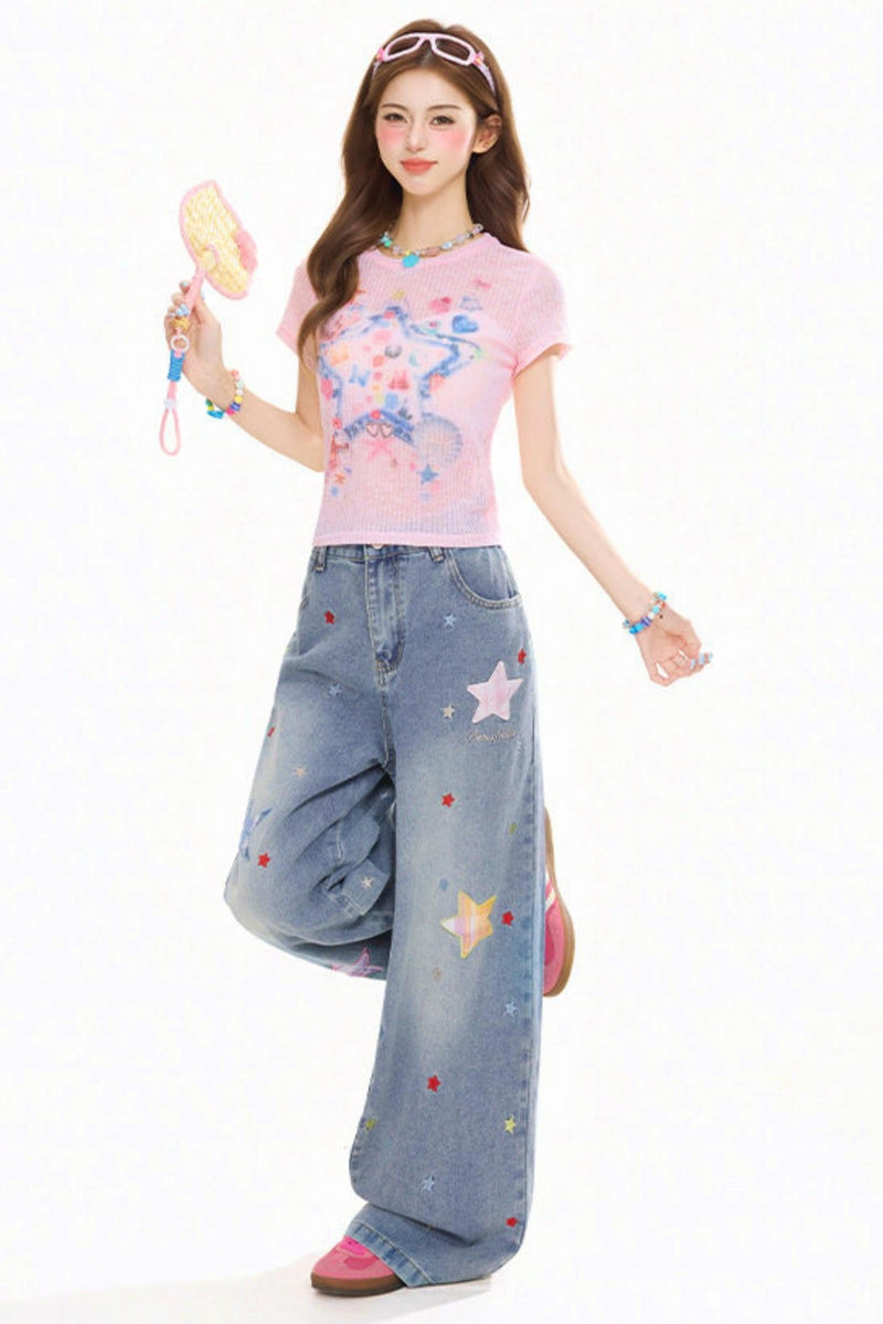 Graffiti Slim Fit Top