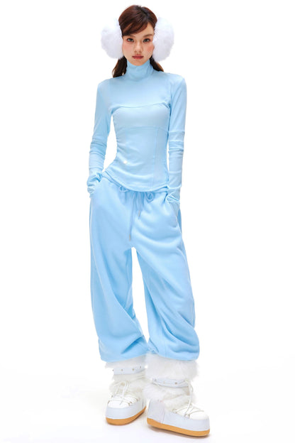 Slim Base Turtle Neck Top