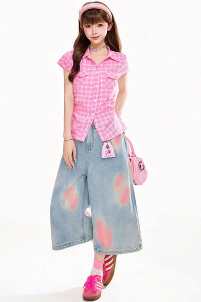 Retro Pop Checkered Shirt