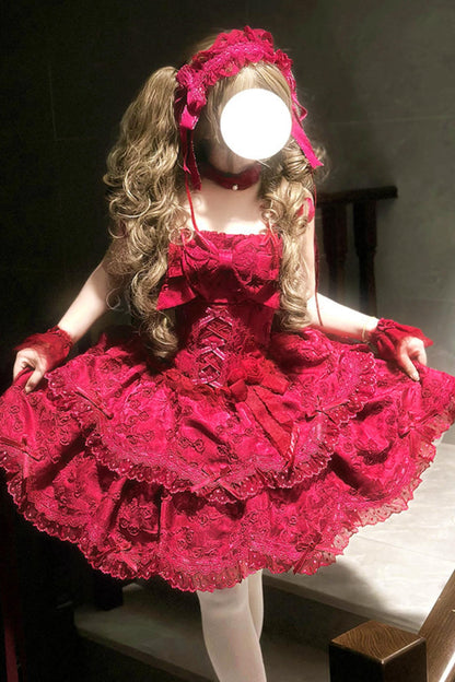 [pre-order] Candy Color Dreamy Doll Lolita Dress + Hair Accessories