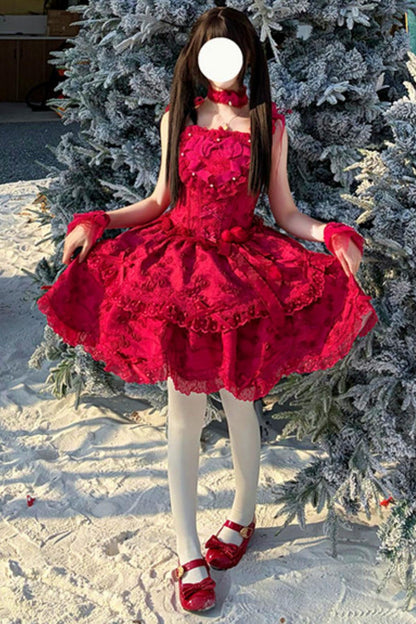 [pre-order] Candy Color Dreamy Doll Lolita Dress + Hair Accessories
