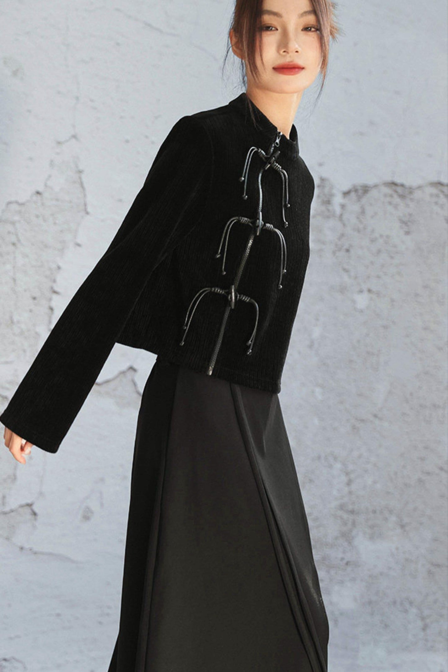 Dark Mode Chinese-style Top