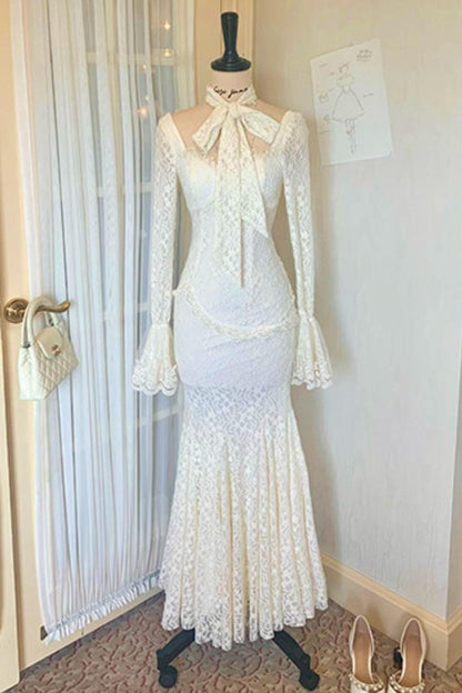 French Style Lace Mermaid Dress