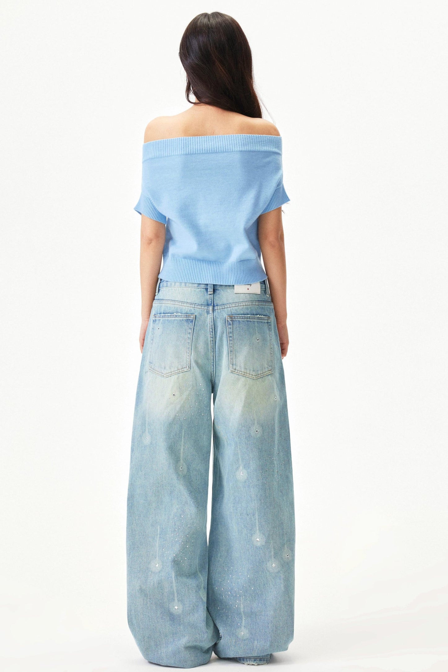 Y2k Blend Off Shoulder Top