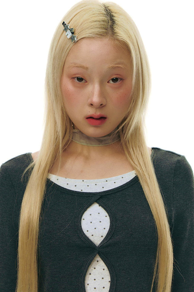 Cut-out Design Slim Top
