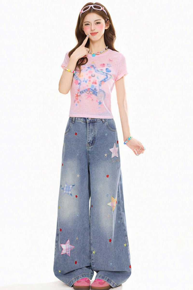 Graffiti Slim Fit Top