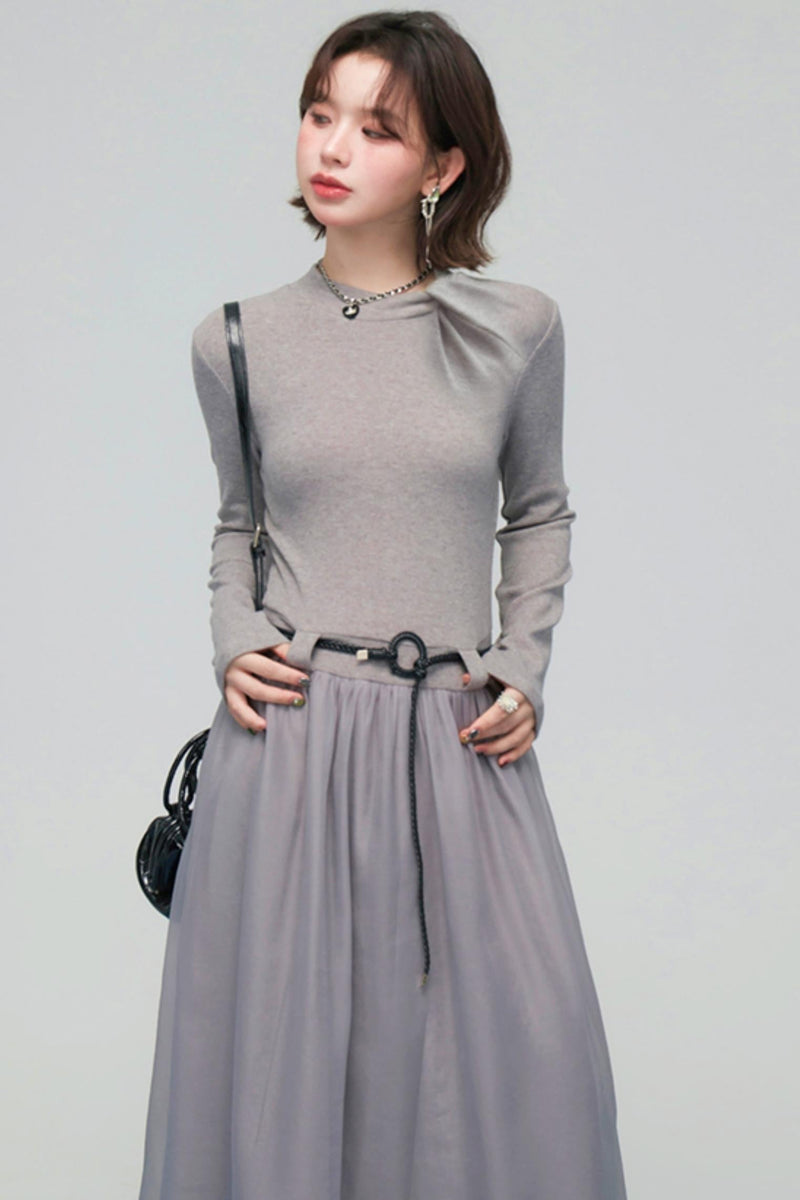 Misty Mode Tulle Long Dress