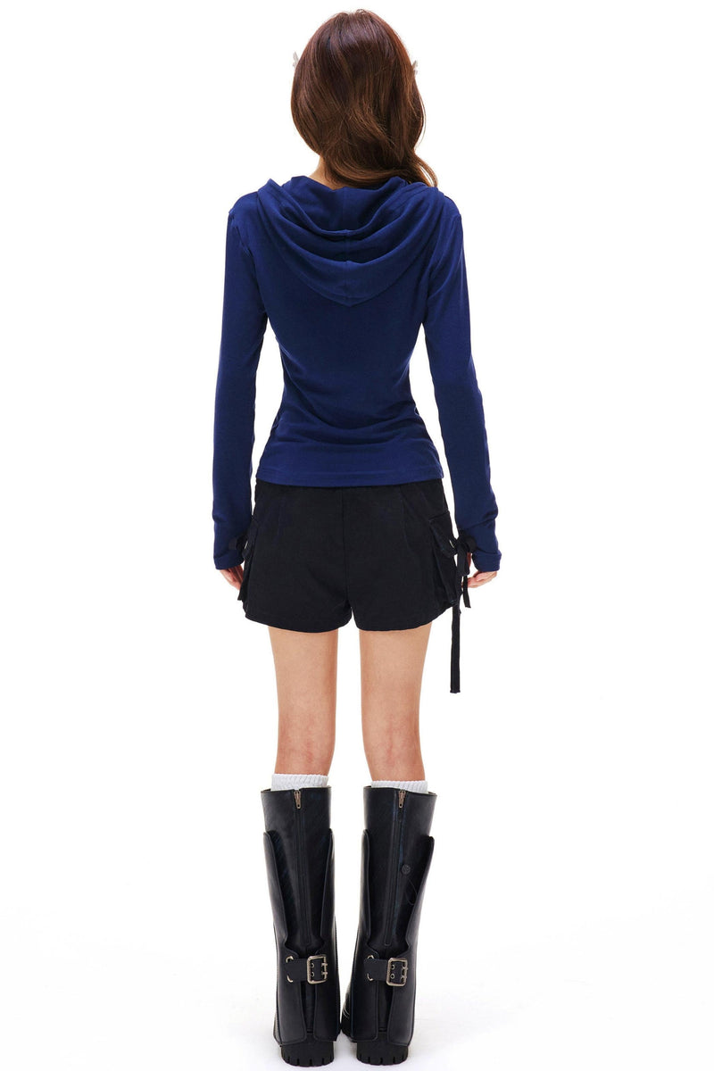 Slim Fit Hooded Top