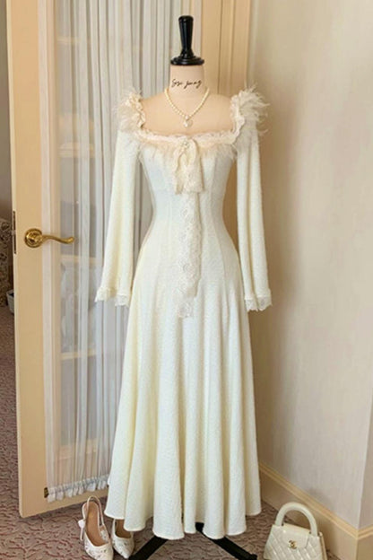 French Sweet Slim Lace Dress