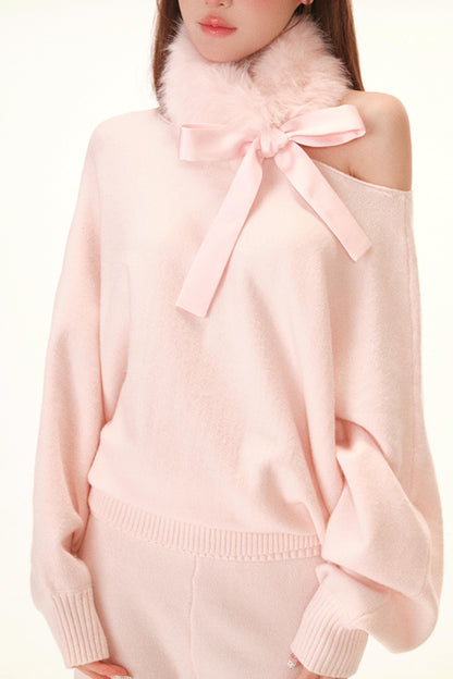 Sweet Off Shoulder Top + Pants + Scarf