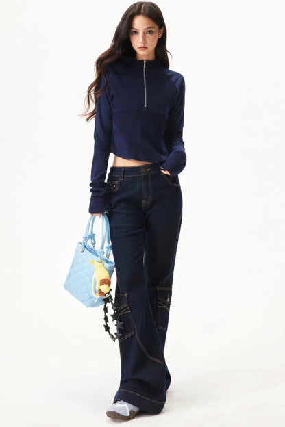 Spicy Waffle Patchwork Top