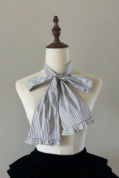 Princess Sleeve Gothic Striped Lolita Blouse