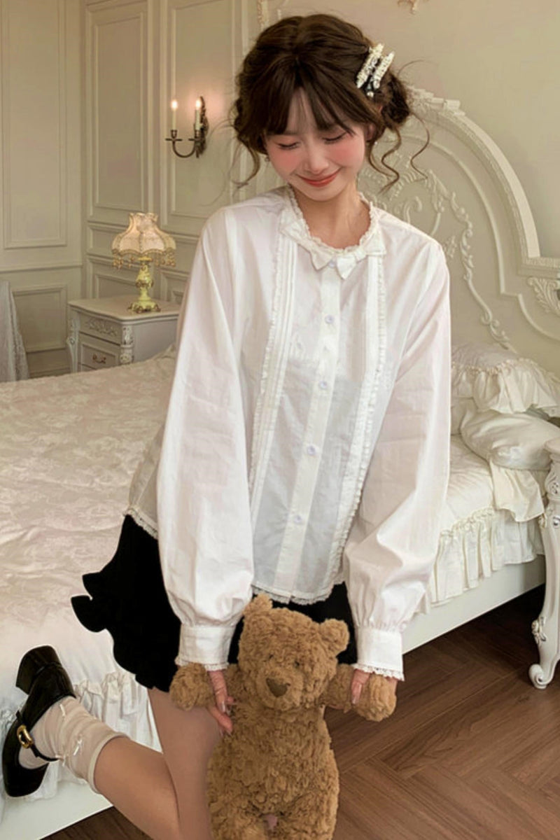 Pure White Lace Blouse