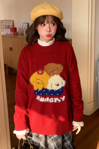 Puppy Knit Sweater