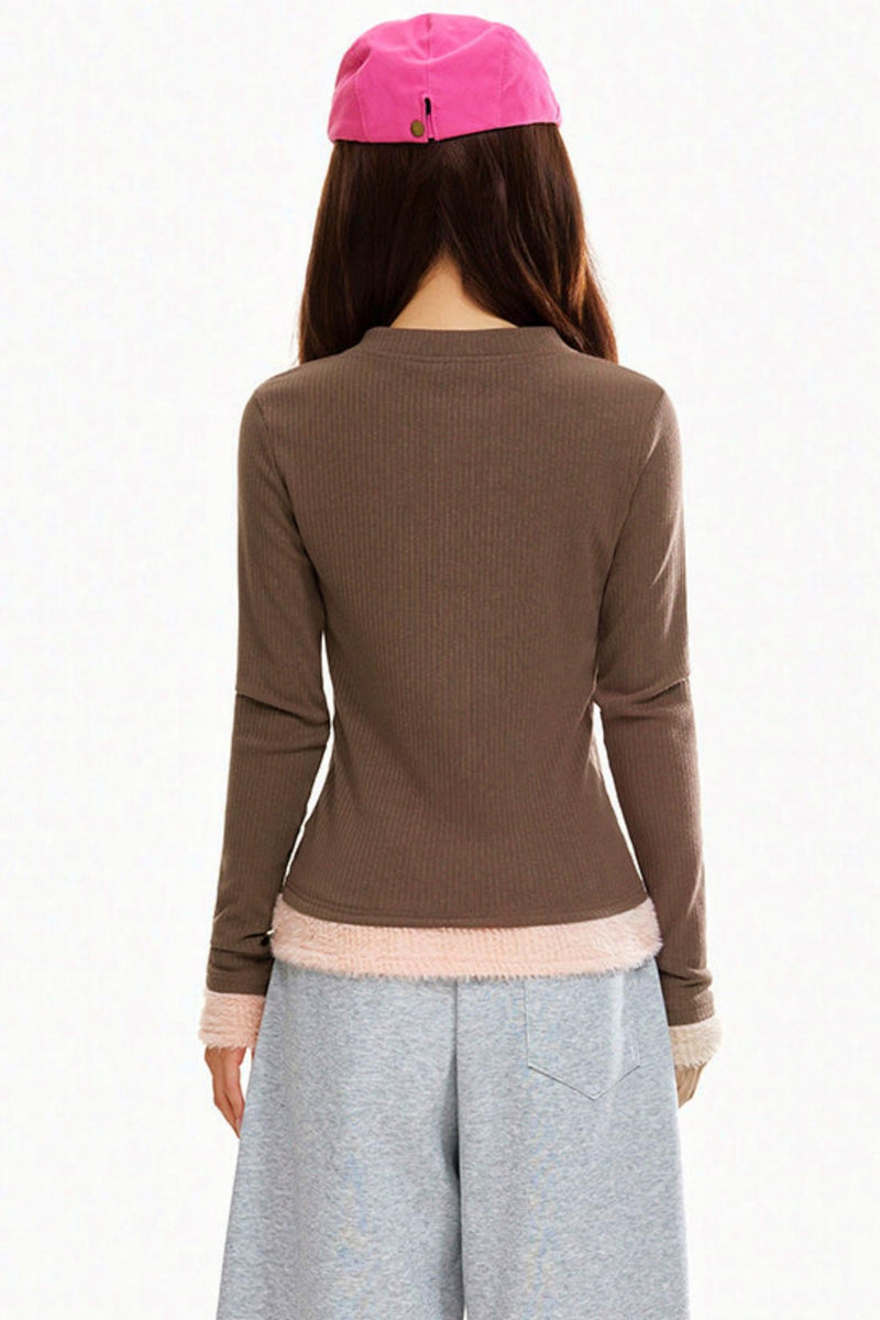 Letter Slim Fit Top