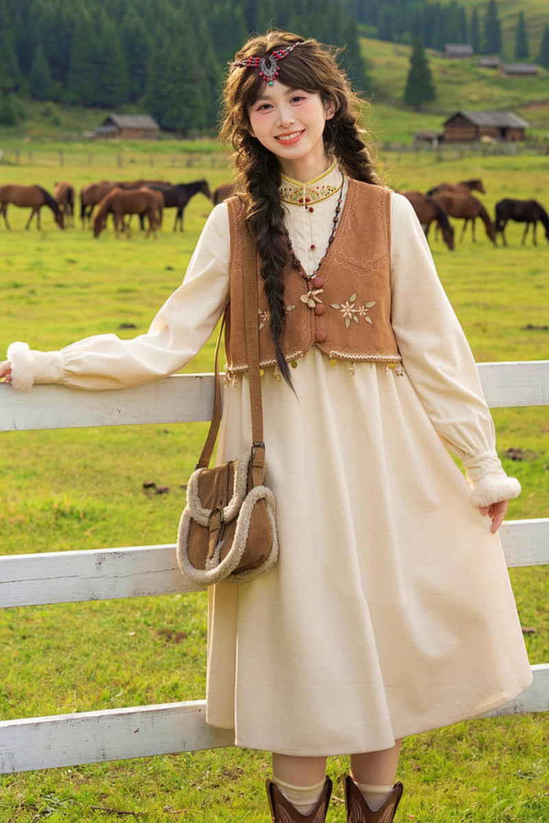 Retro Mori Girl Dress