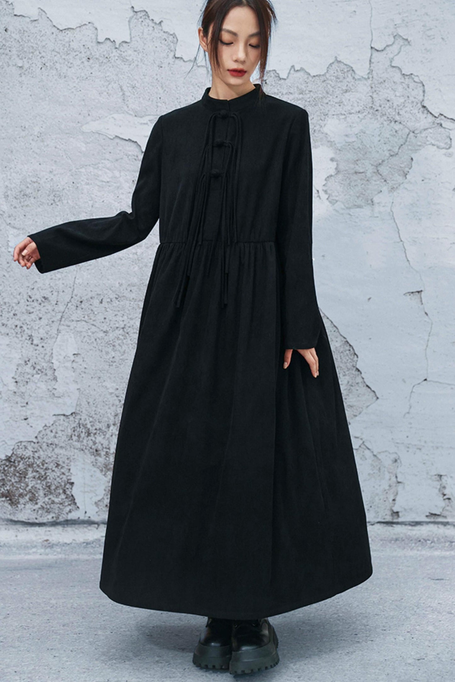 Retro Corduroy Chonchamp Dress