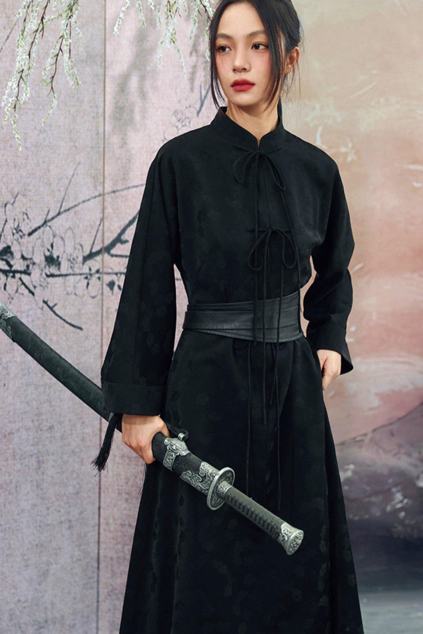 Jacquard Chinese-style Long Dress