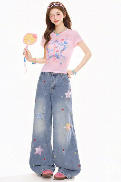 Graffiti Slim Fit Top