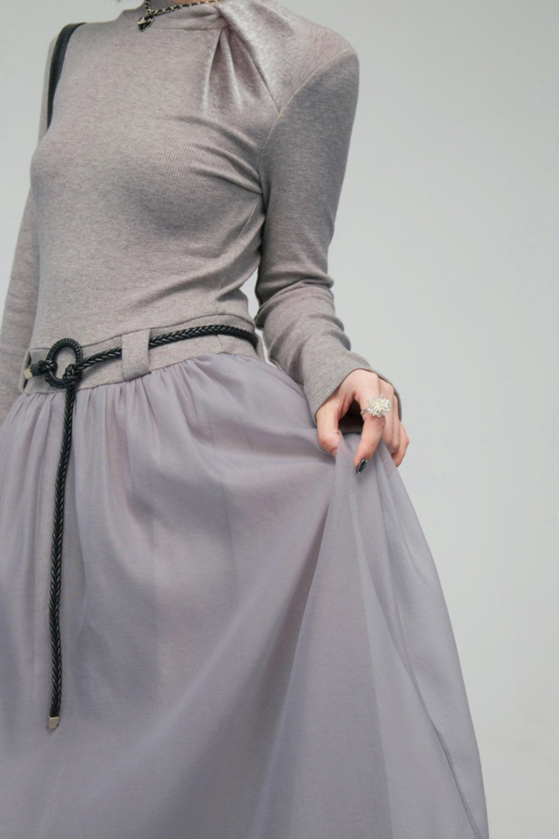 Misty Mode Tulle Long Dress