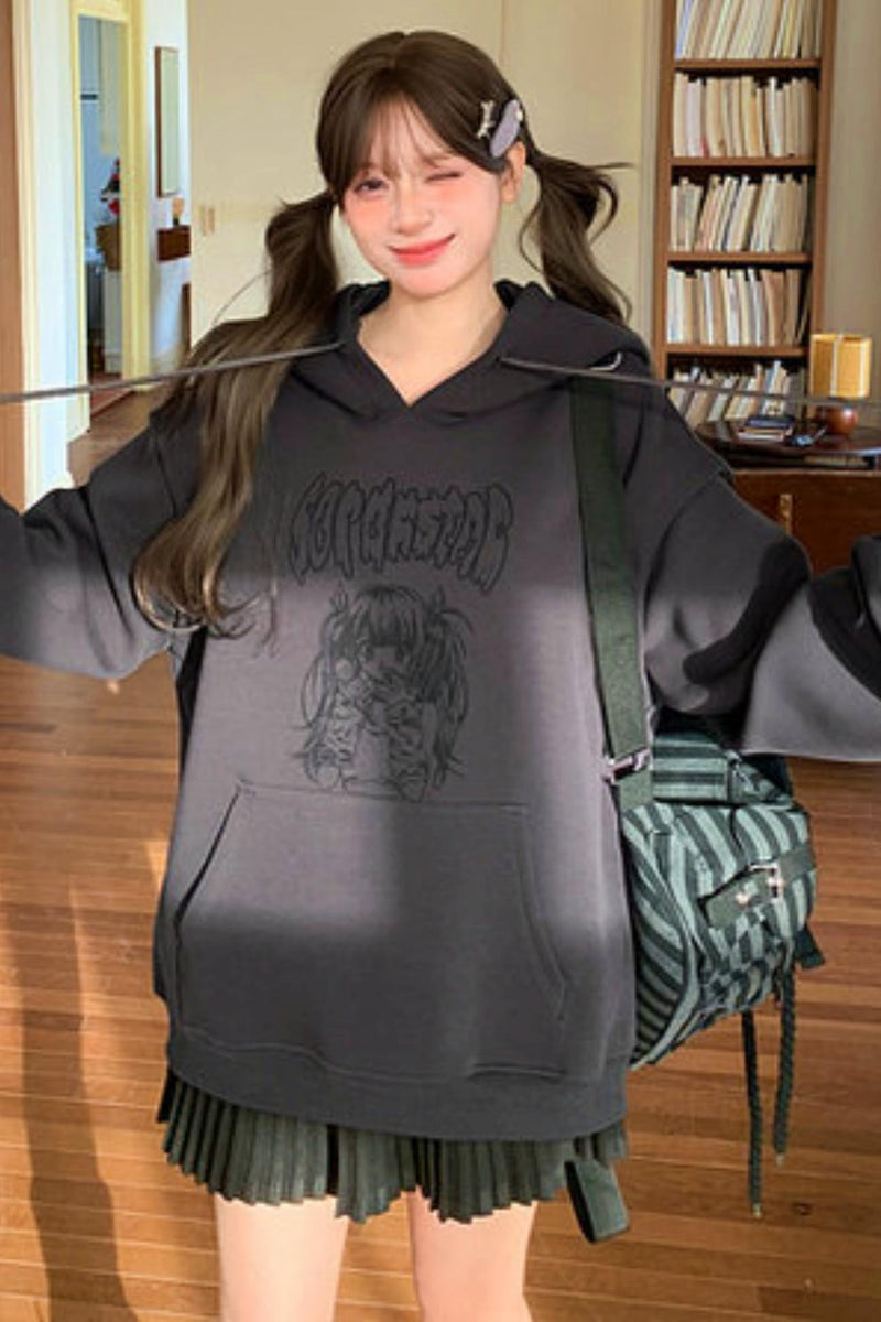 Sweet Dark Cut Hooded Top