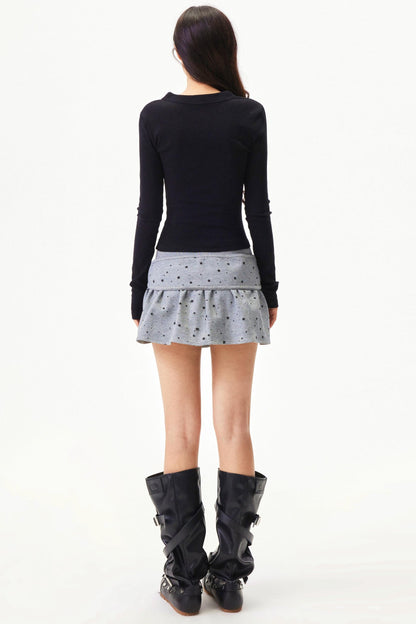 Spicy Girl Ribbed Knit Top