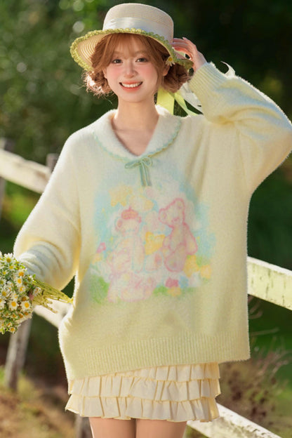 Sweet Bear Knit Sweater