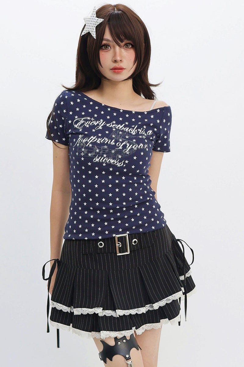 Retro Star Y2k Fit Top