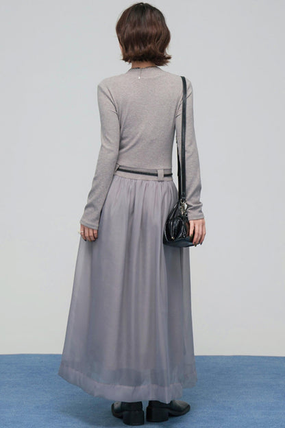 Misty Mode Tulle Long Dress