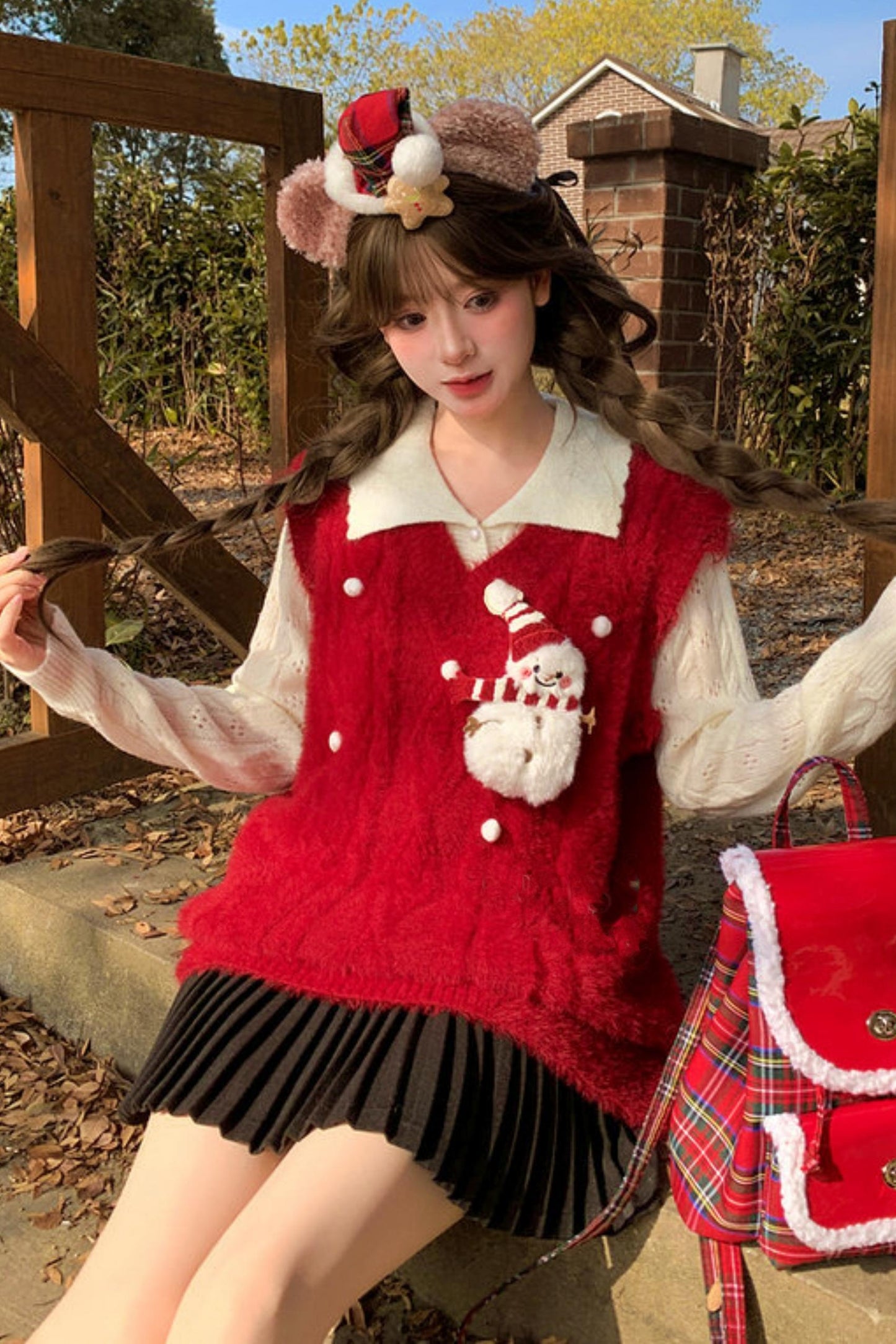 Sweet Winter Knit Vest + Sweater