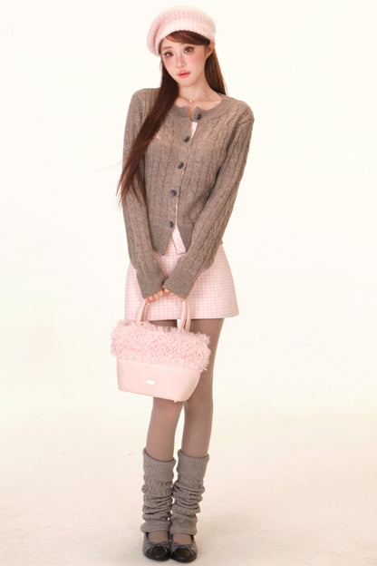 Sweet Knit Cardigan + Skirt