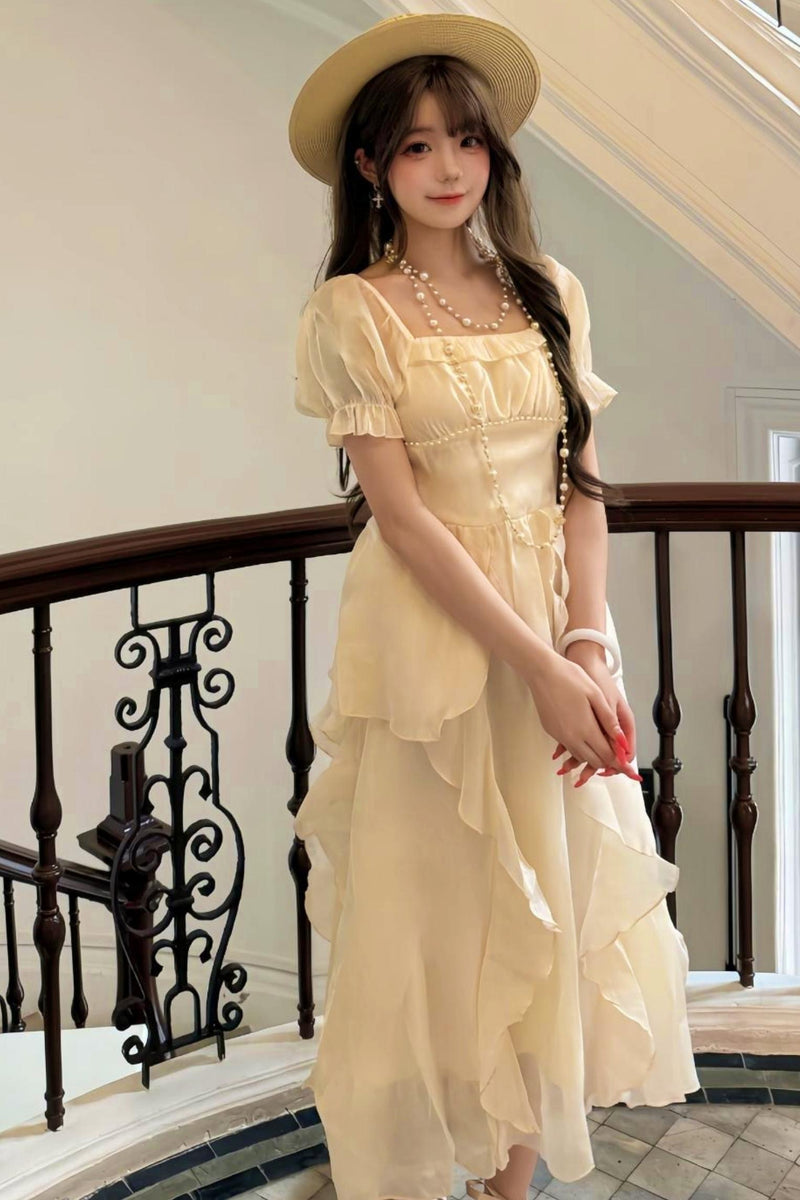 French Ruffle Princess Dress
