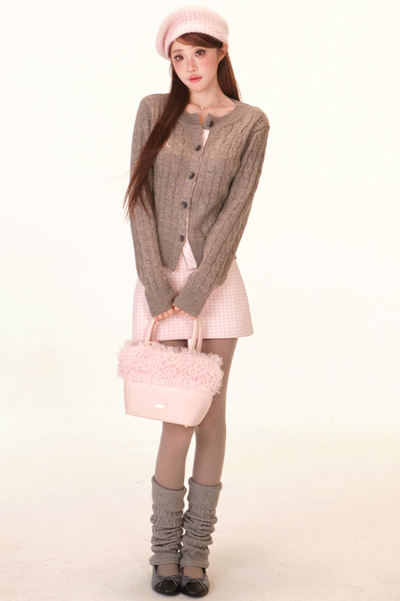 Sweet Knit Cardigan + Skirt