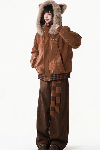 Brown Bear Fur Jacket + Pants