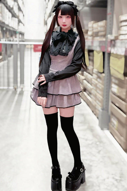 Dark Kawaii Logo Ribbon Dress