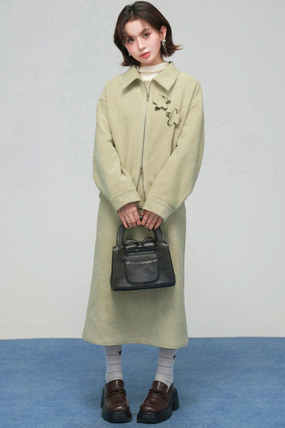 Retro Patchwork Jacket + Skirt
