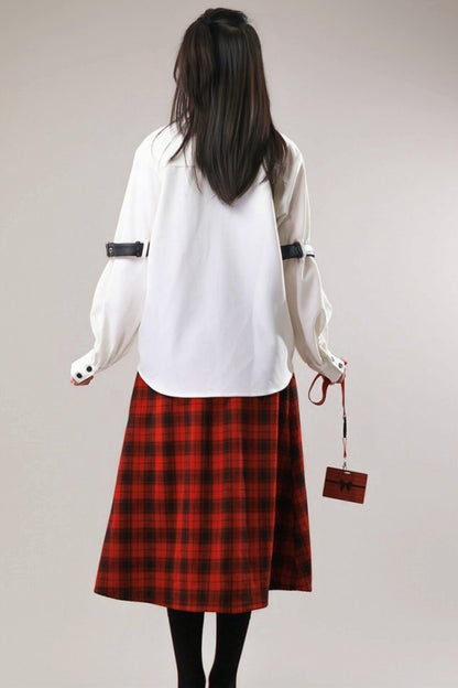 Leather Trim Shirt + Tie