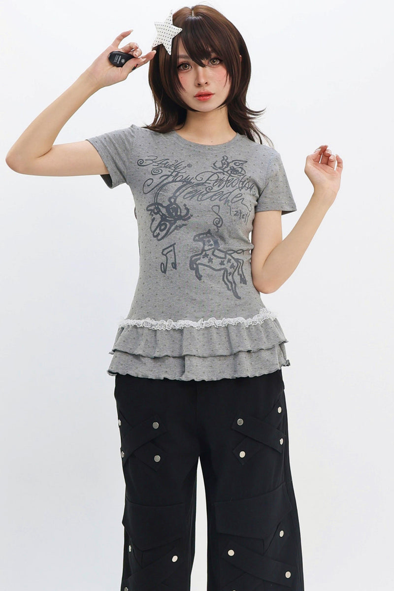 Y2k Polka Dot Top