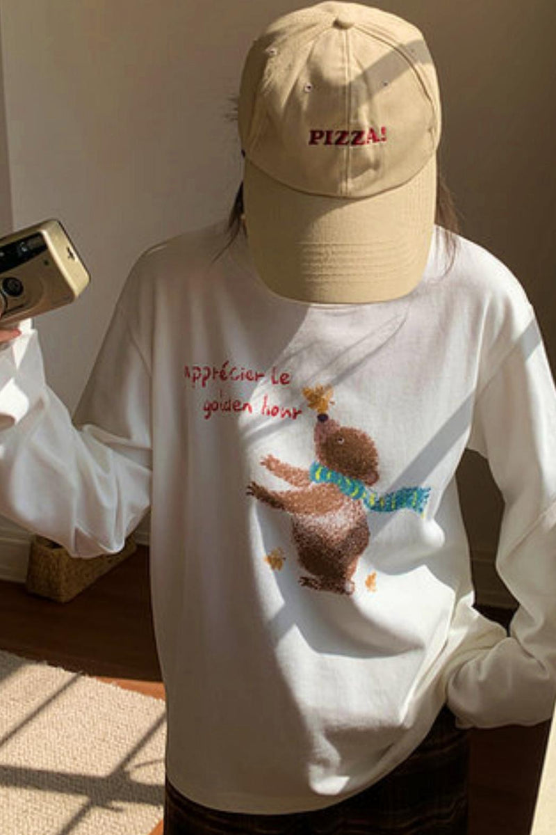 Sweet Bear Print Top