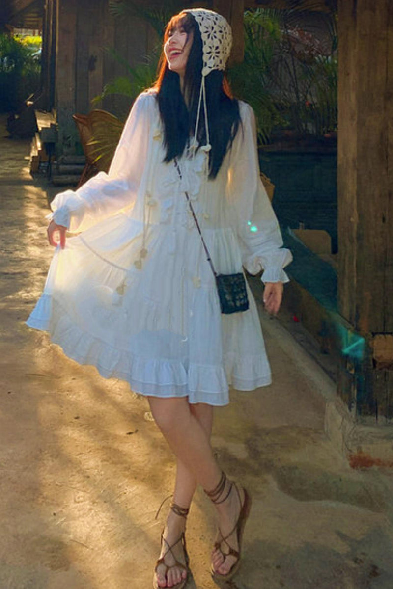Lace Pure Sleeve Dress
