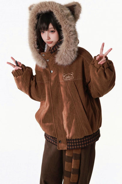Brown Bear Fur Jacket + Pants
