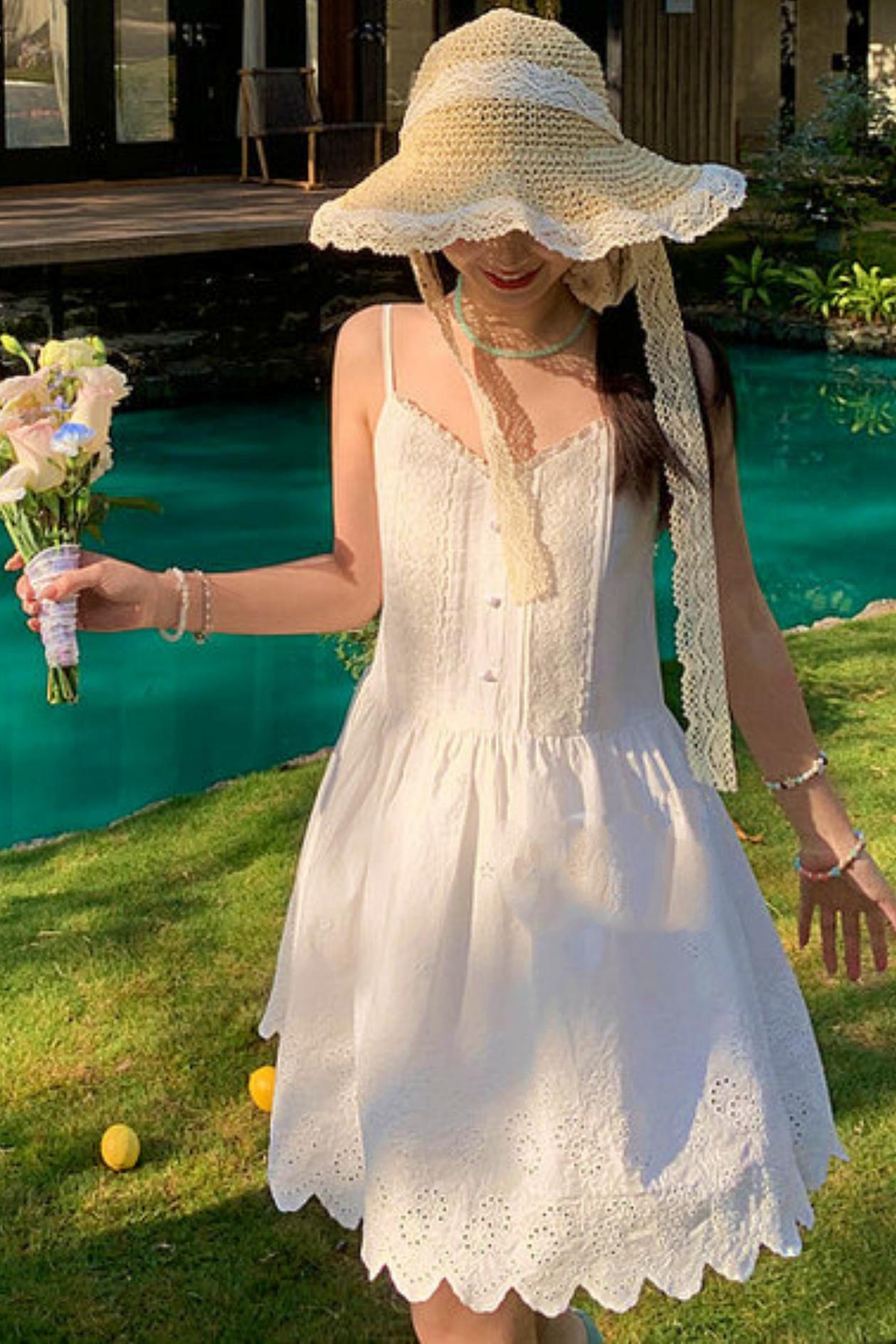 Lace Patchwork Strap Dress