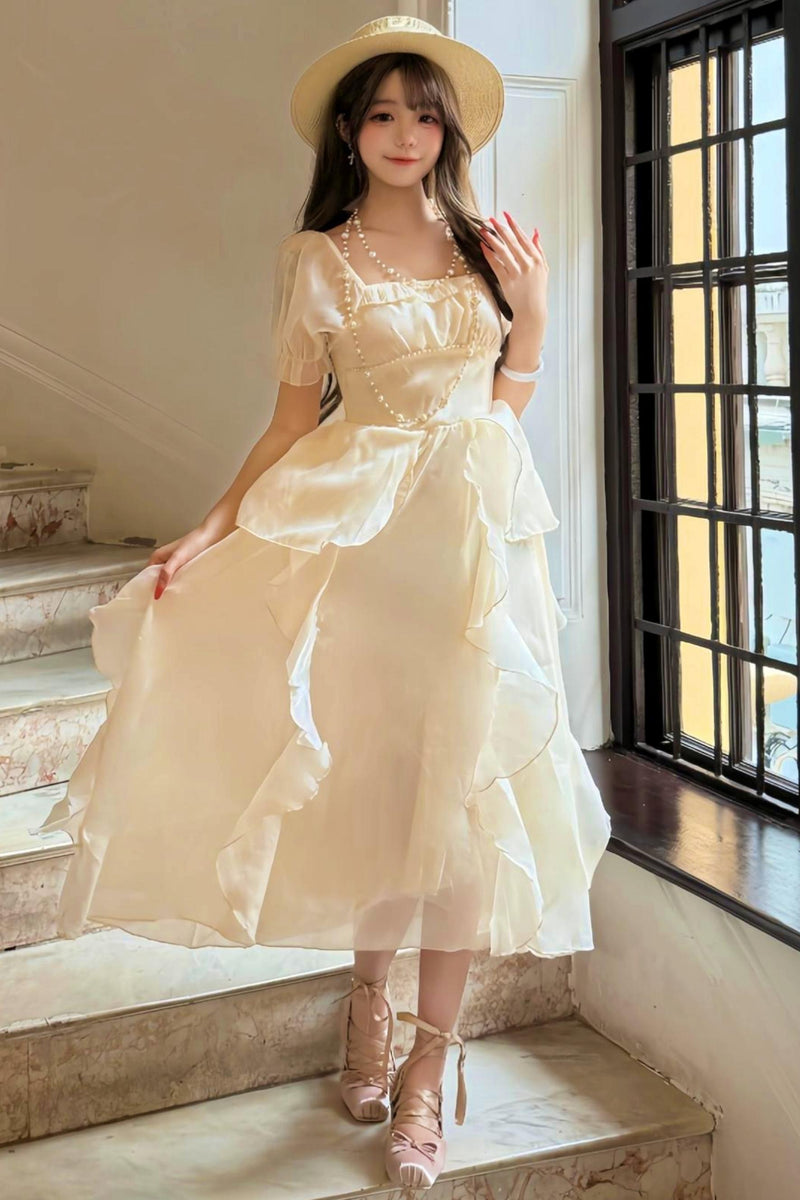 French Ruffle Princess Dress