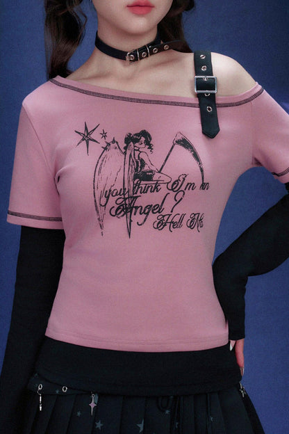 Sweet Raspberry Off Shoulder Top