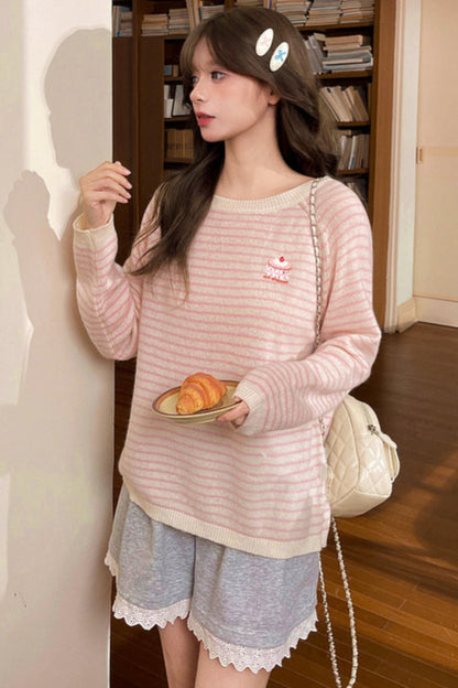 Sweet Cake Striped Top