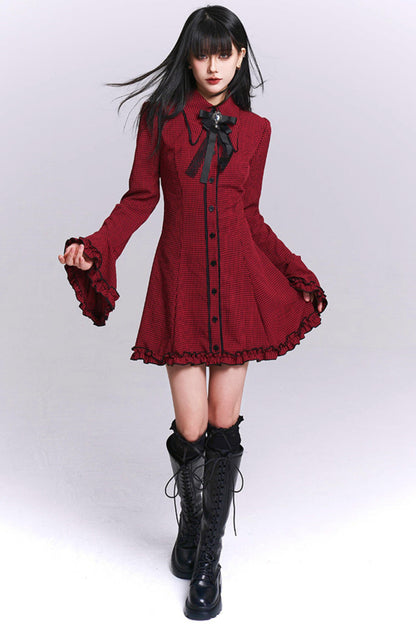 Ghost Girl Plaid Dress